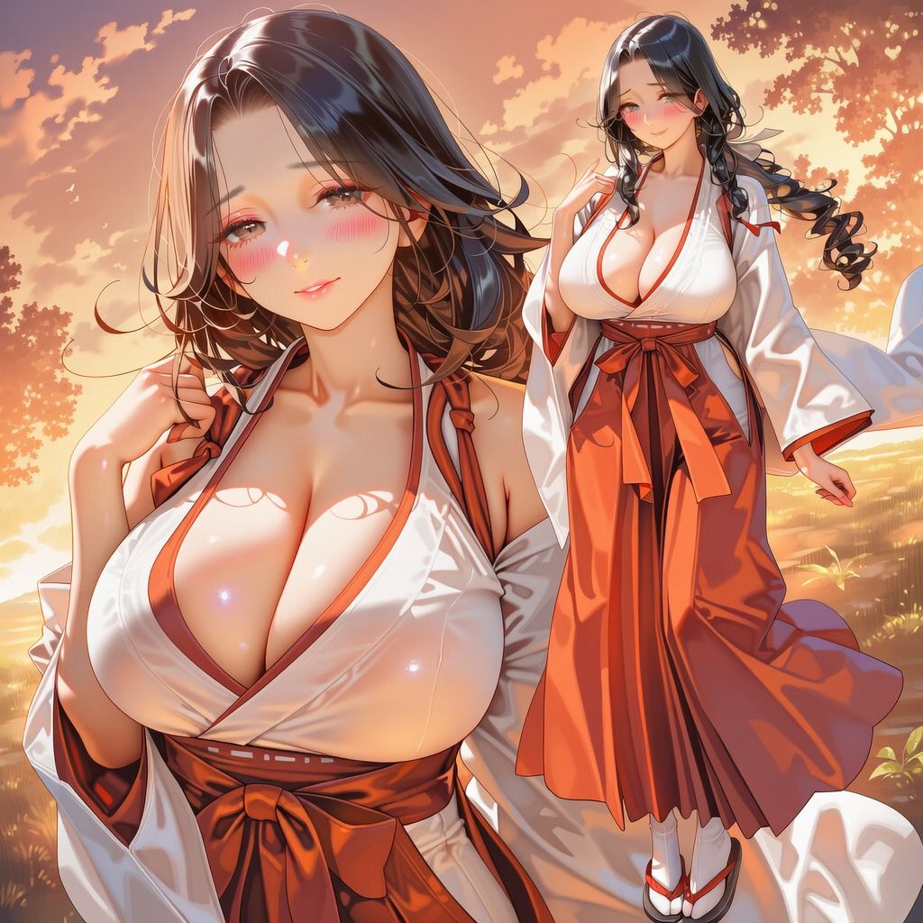人妻のぞみさんの秘め事（巫女_村の掟） サンプル1ページ目