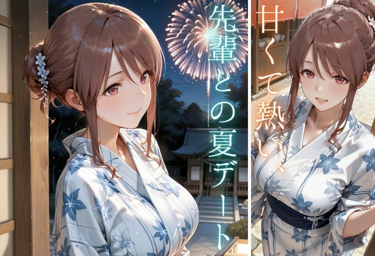 先輩との夏...花火デートからびしょ濡れ本殿SEX サンプル5ページ目