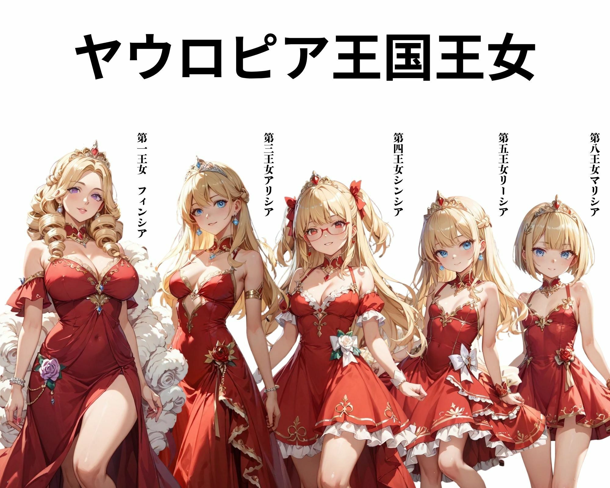 【エロ画像】  ハレンチ王女様たち サンプル1ページ目