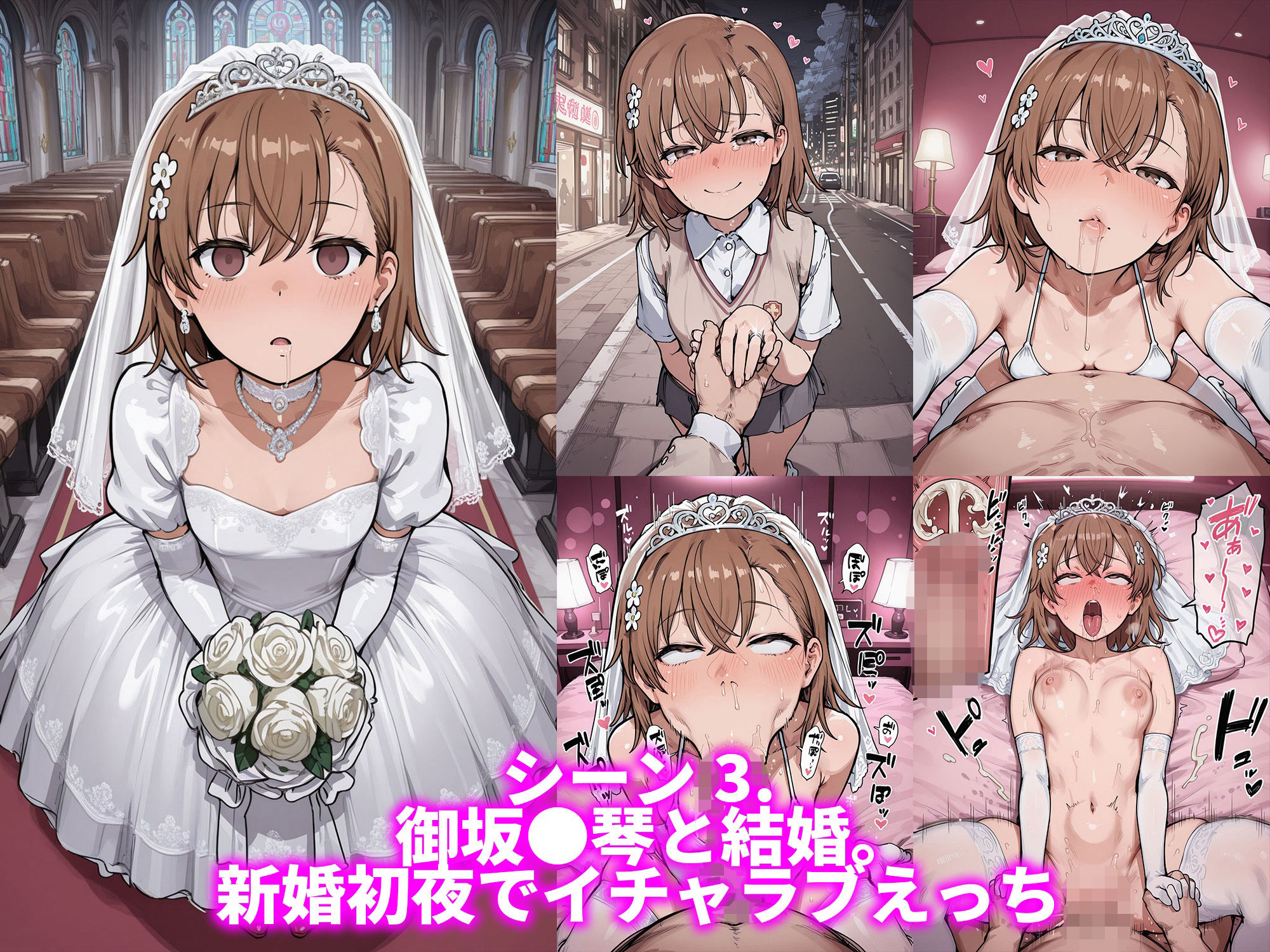 御坂●琴と（常識改変アプリで孕ませてから）幸せな結婚がしたい サンプル4ページ目