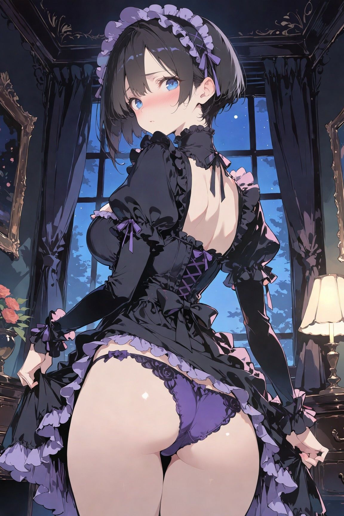 ボーイッシュ巨乳メイドの夜伽奉仕 〜ゴスロリを脱ぎ捨てて御主人様に捧げる蜜尻〜 サンプル2ページ目