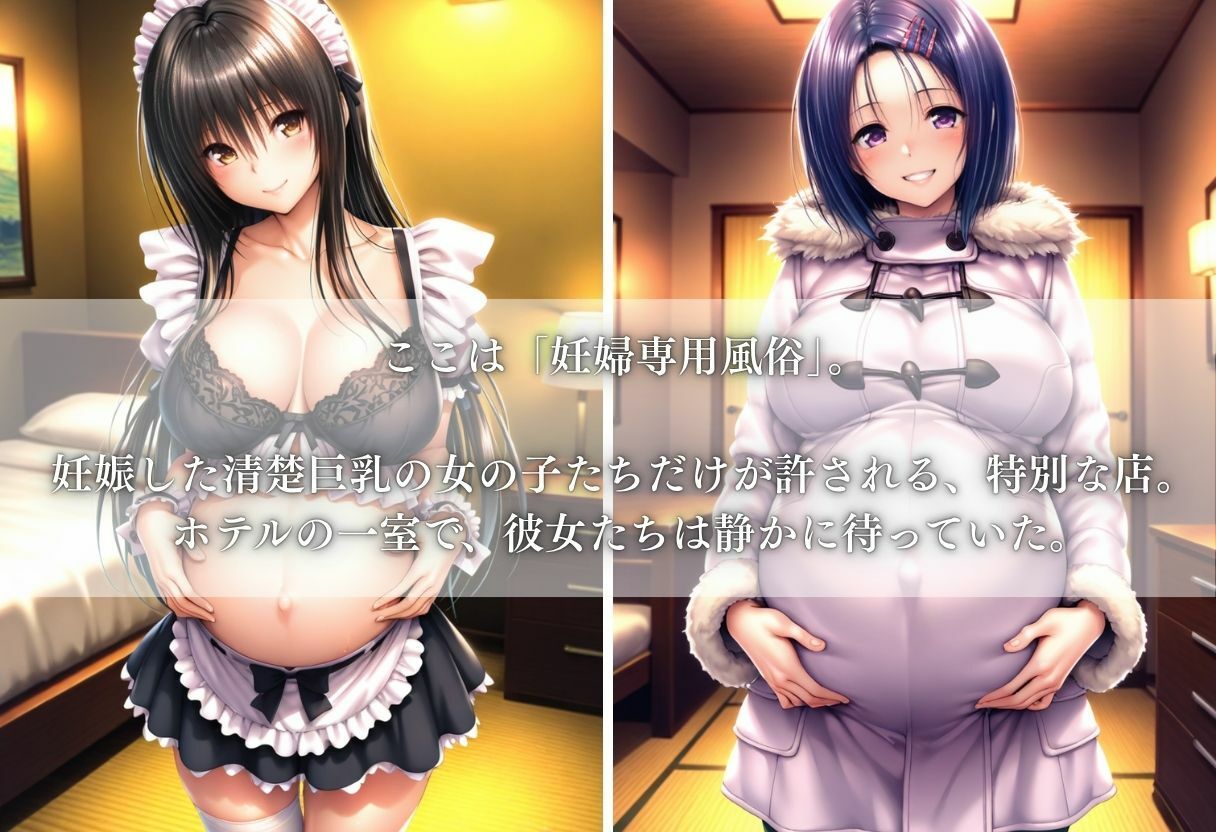妊婦専用風俗〜清楚巨乳を全員支配〜 Vol.1 サンプル1ページ目