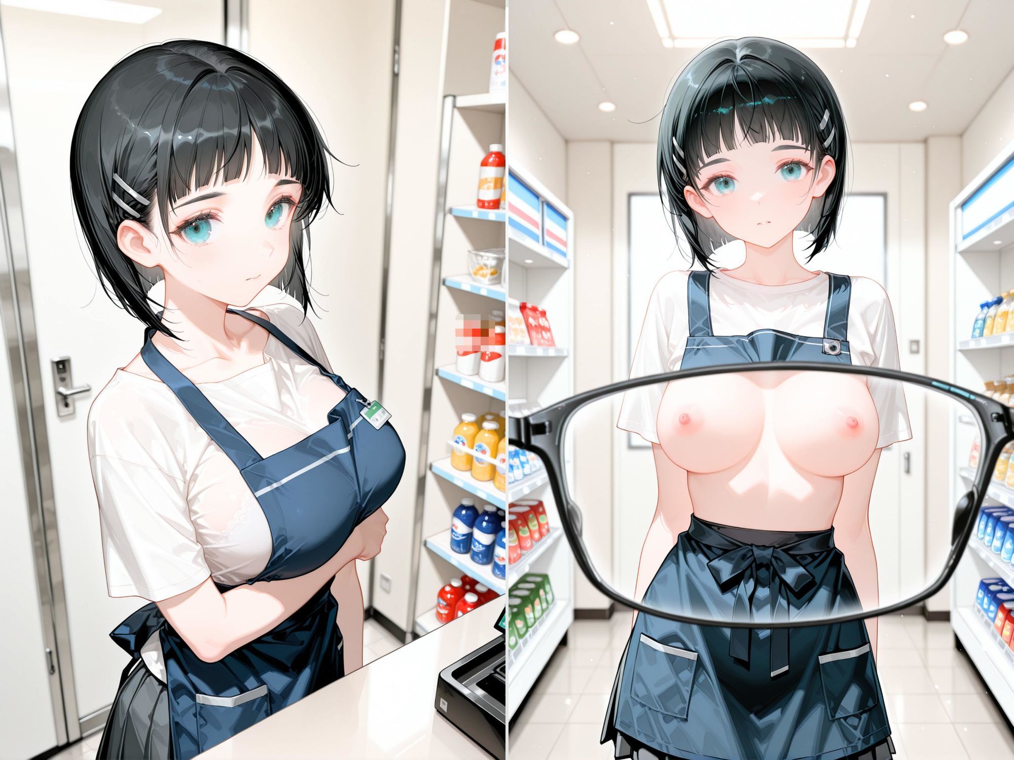【4K動画付き】 24時間の快楽:コンビニで牝に目覚める 桐ヶ谷直〇編 ソードアートオ〇ライン SAO サンプル1ページ目