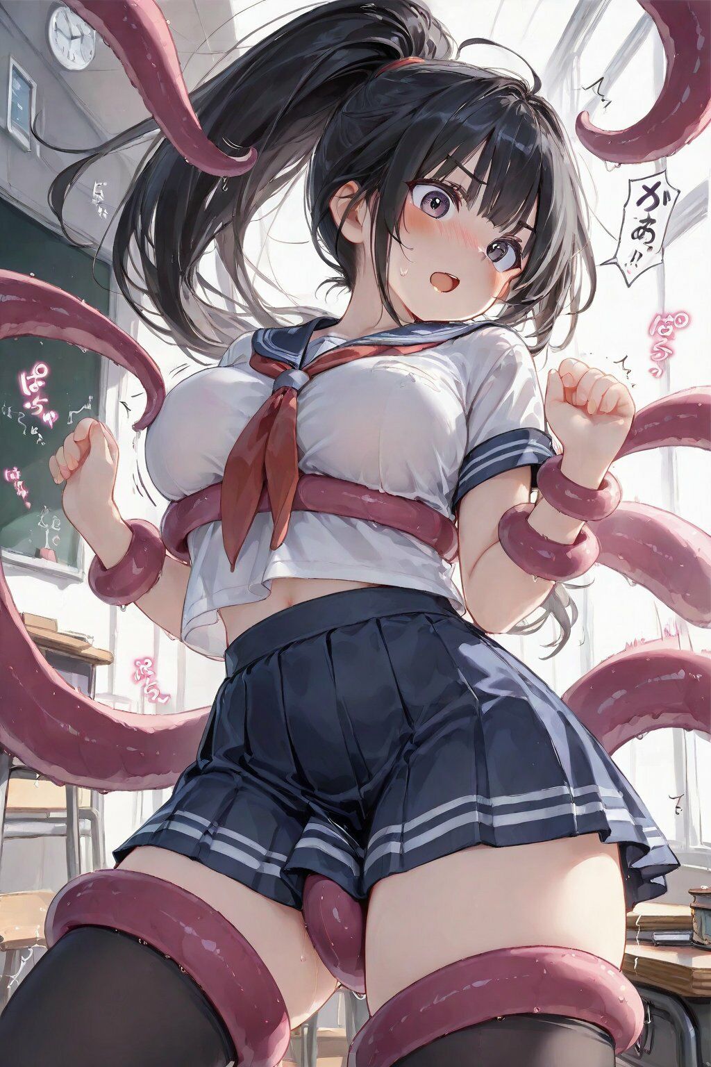 JK触手・スライム・拘束・痴● CG集22 サンプル1ページ目