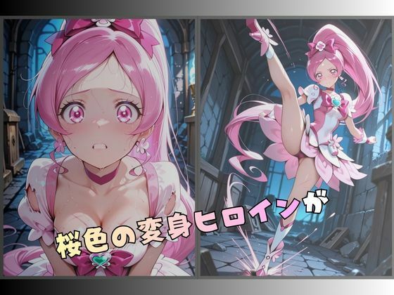 拘束された桜色の変身ヒロイン サンプル1ページ目