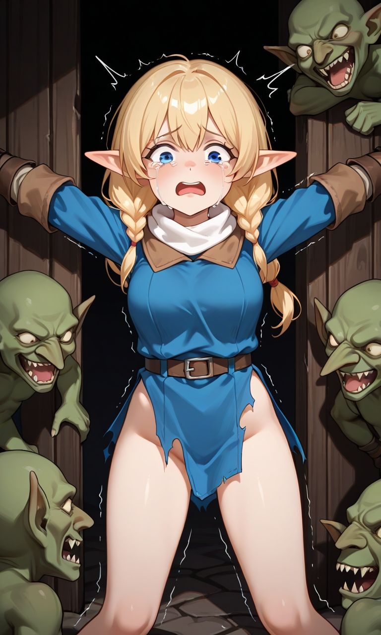 エルフ×ゴブリン サンプル1ページ目