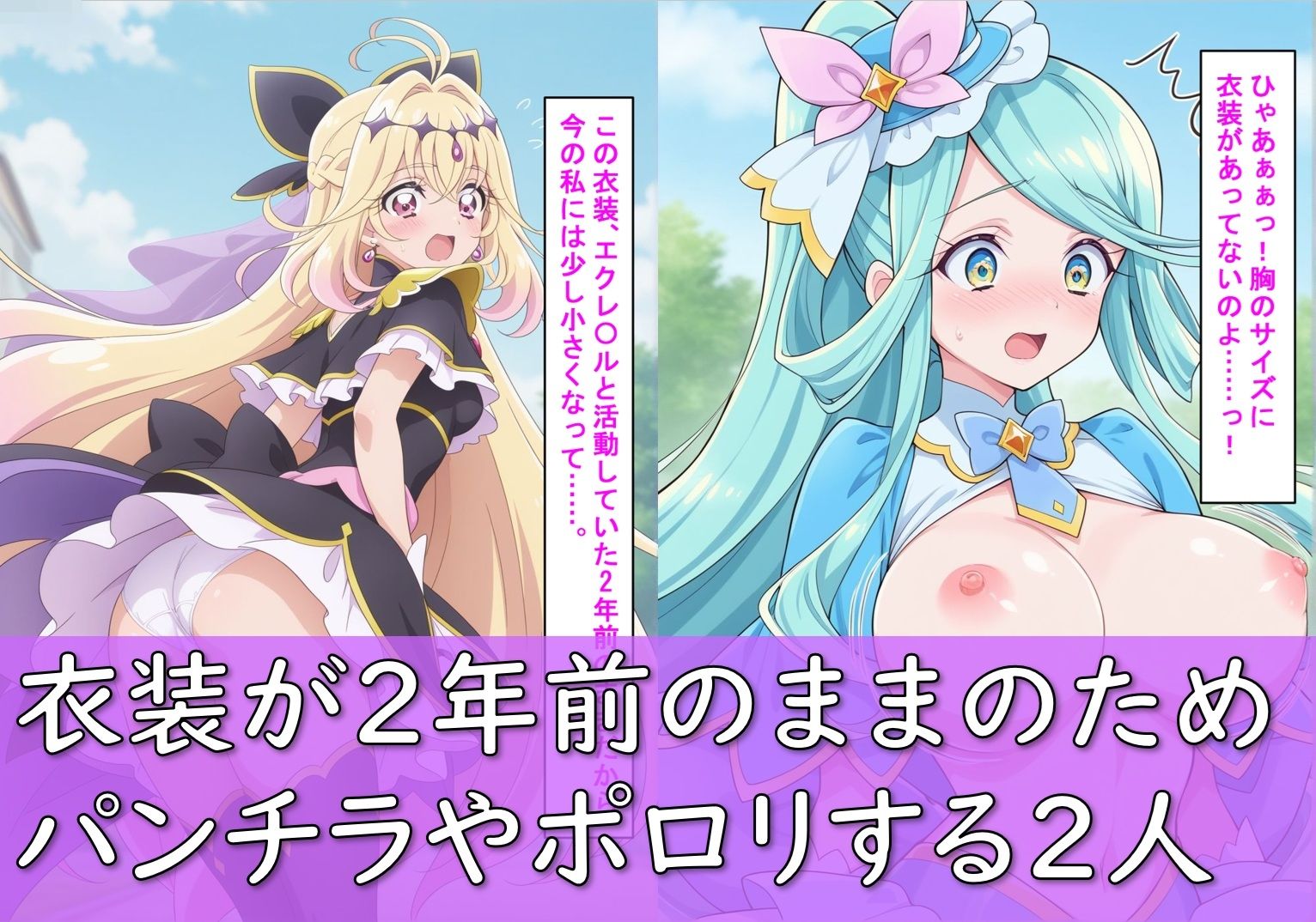 ヒロイン敗北_キュアアルカ〇・シャドウ＆キュアエクレ〇ル〜触手姦＆市民輪〇〜 サンプル3ページ目