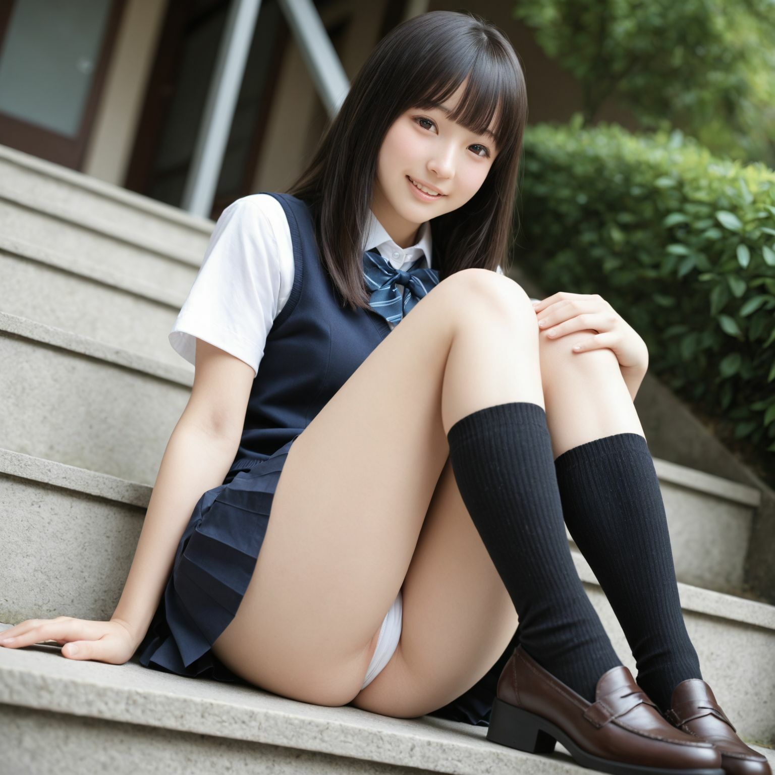 制服パンチラ part-4  【純白パンティー】 サンプル5ページ目