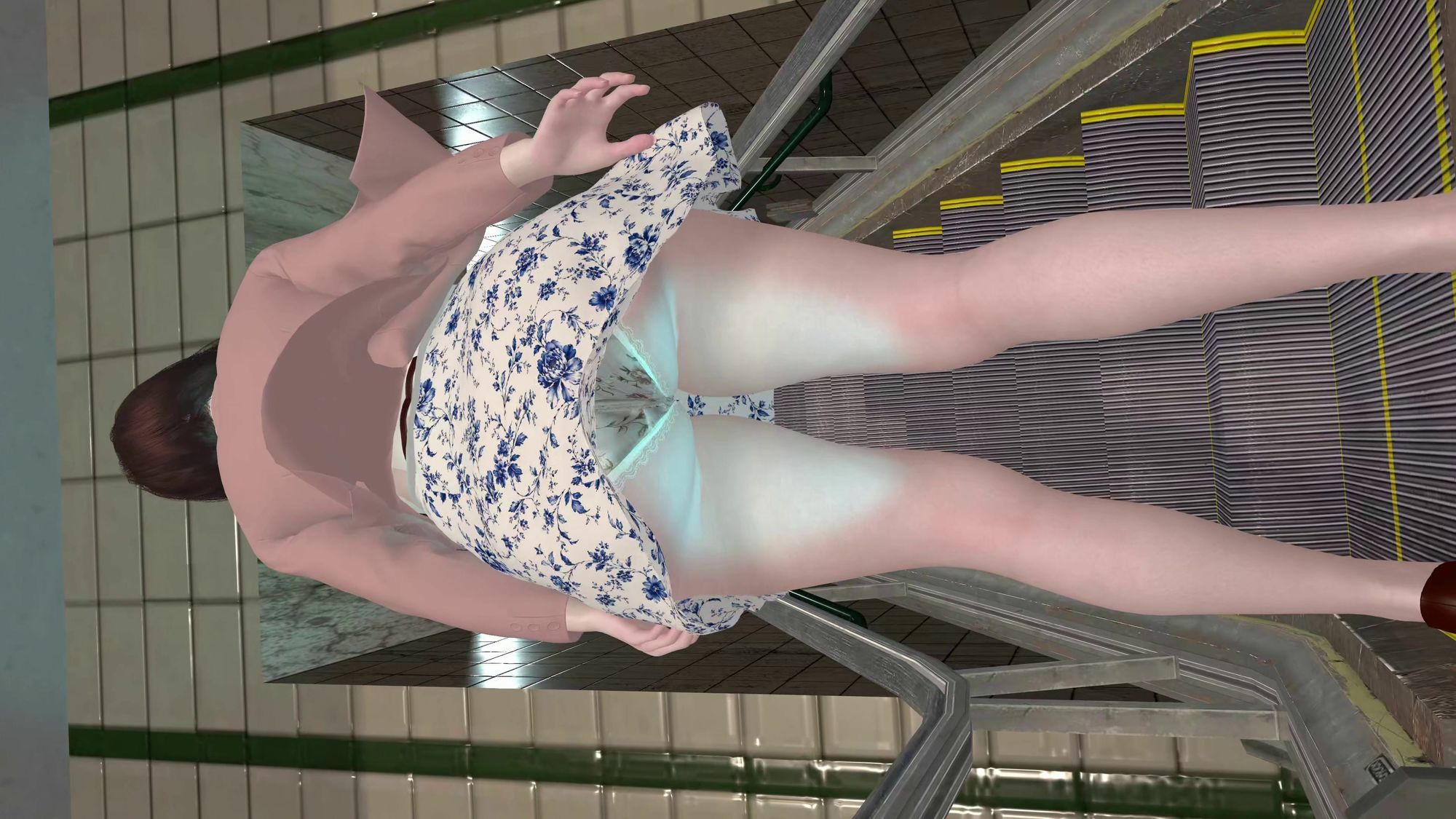 【4K60fps】電車対面パンチラ2 〜 日常に潜む秘め事 〜 神代優菜-Part1 サンプル4ページ目