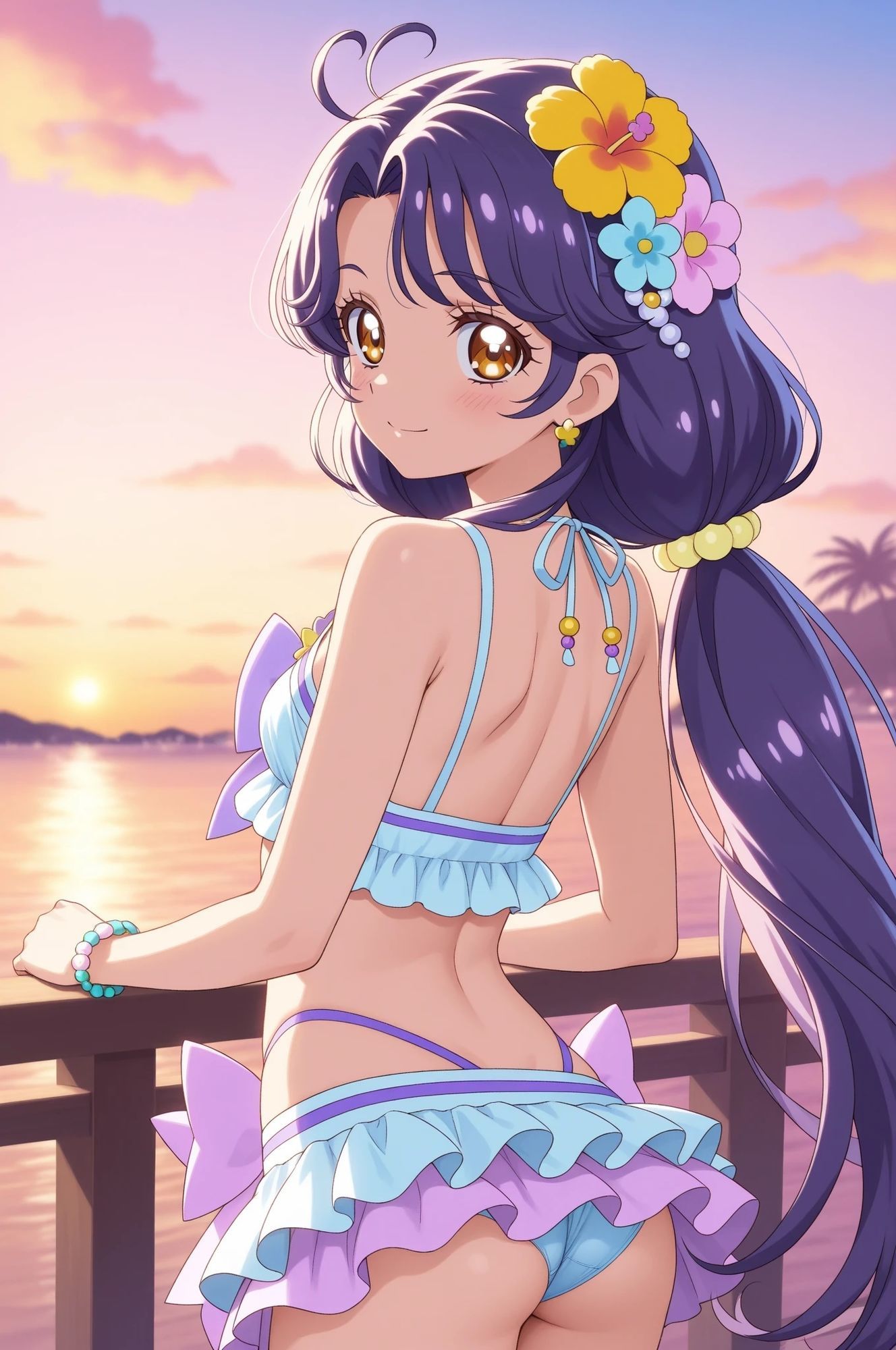 虹かけ誌  プリキュア  イラスト集20     涼村さんご  …見えた？！ サンプル3ページ目