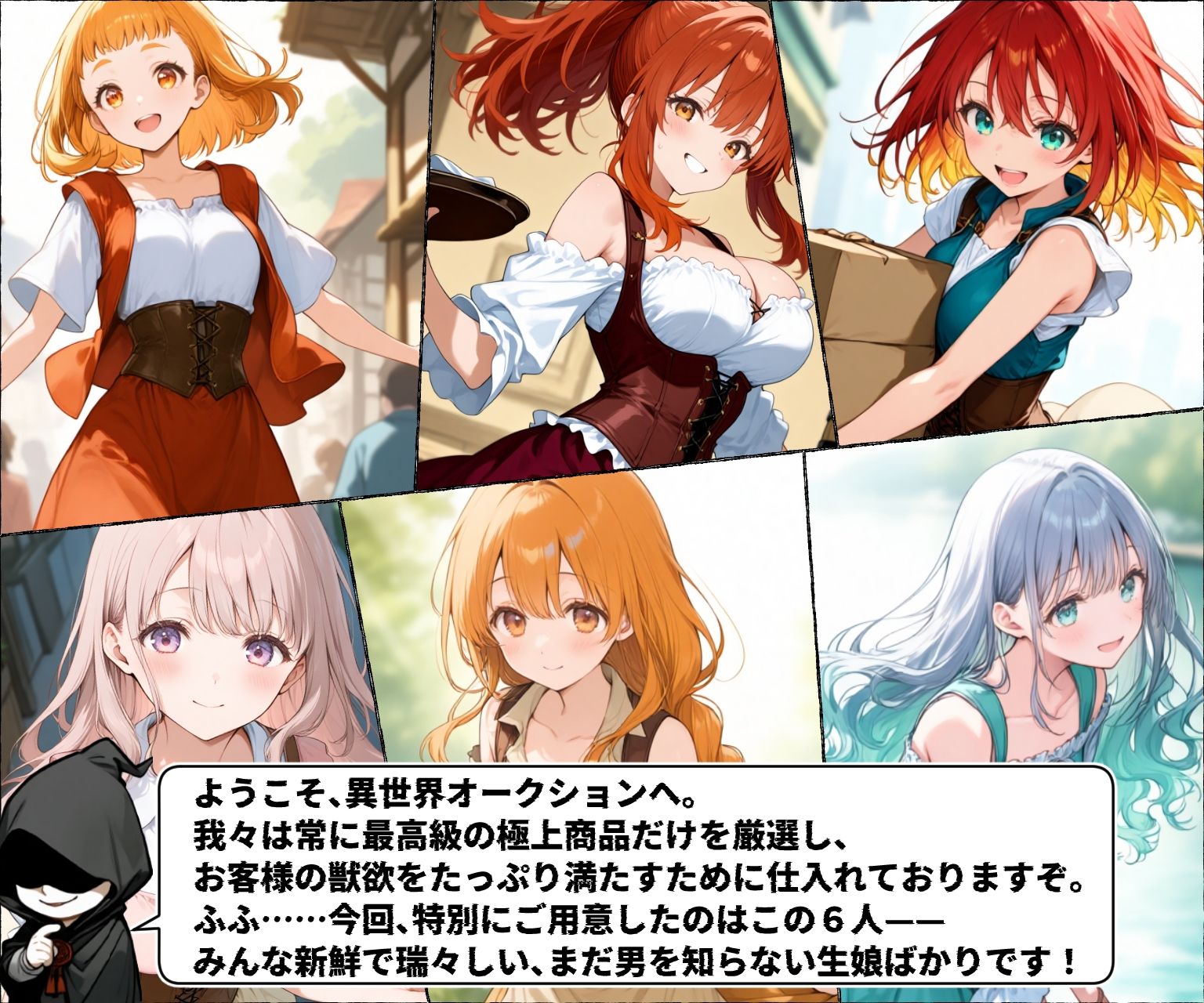 異世界オークション -突然商品にされた少女達- サンプル1ページ目