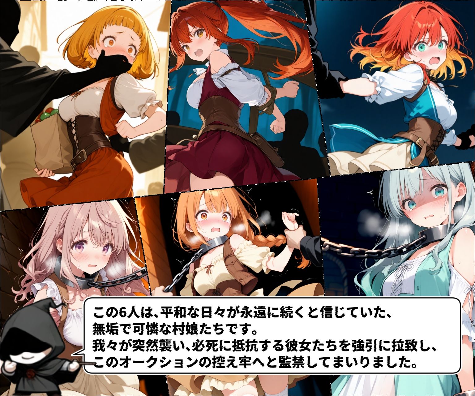 異世界オークション -突然商品にされた少女達- サンプル2ページ目