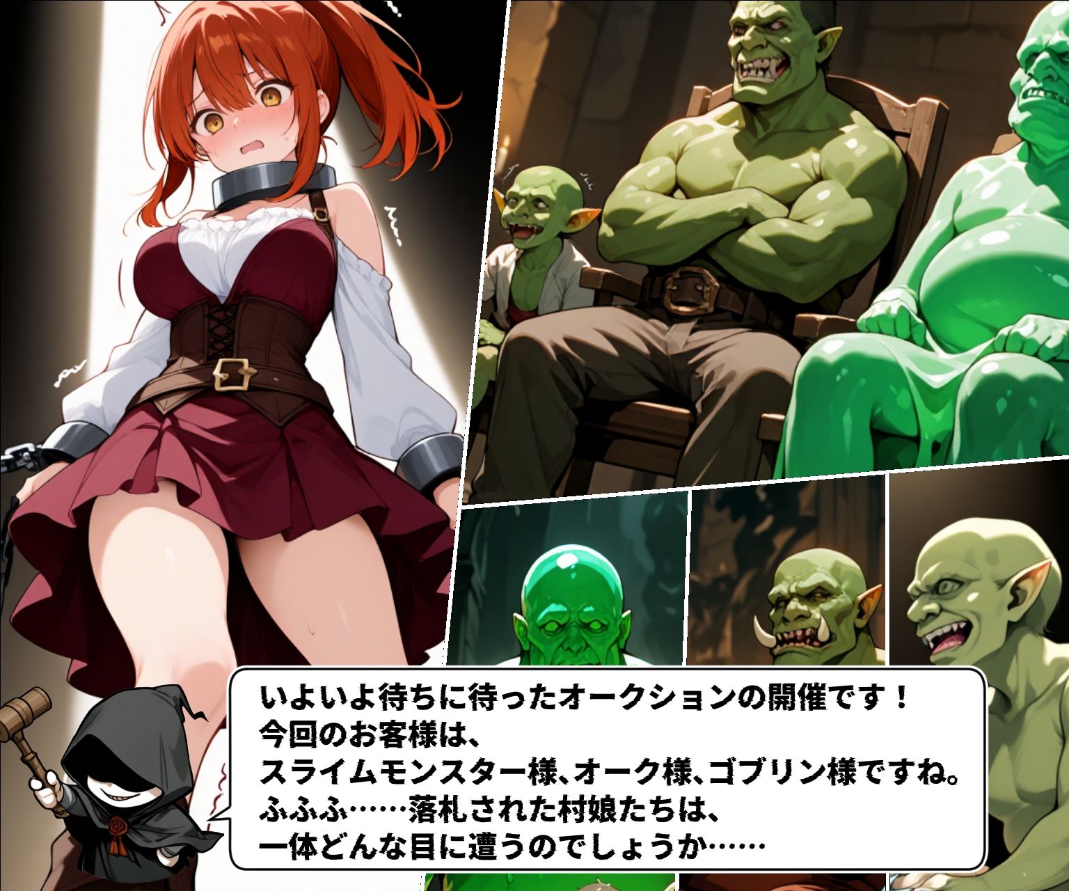 異世界オークション -突然商品にされた少女達- サンプル3ページ目