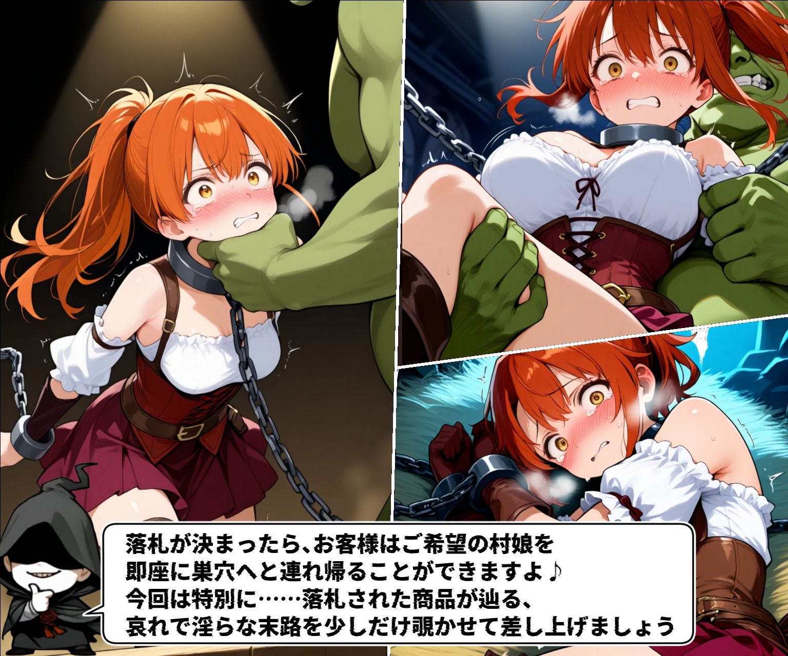 異世界オークション -突然商品にされた少女達- サンプル4ページ目