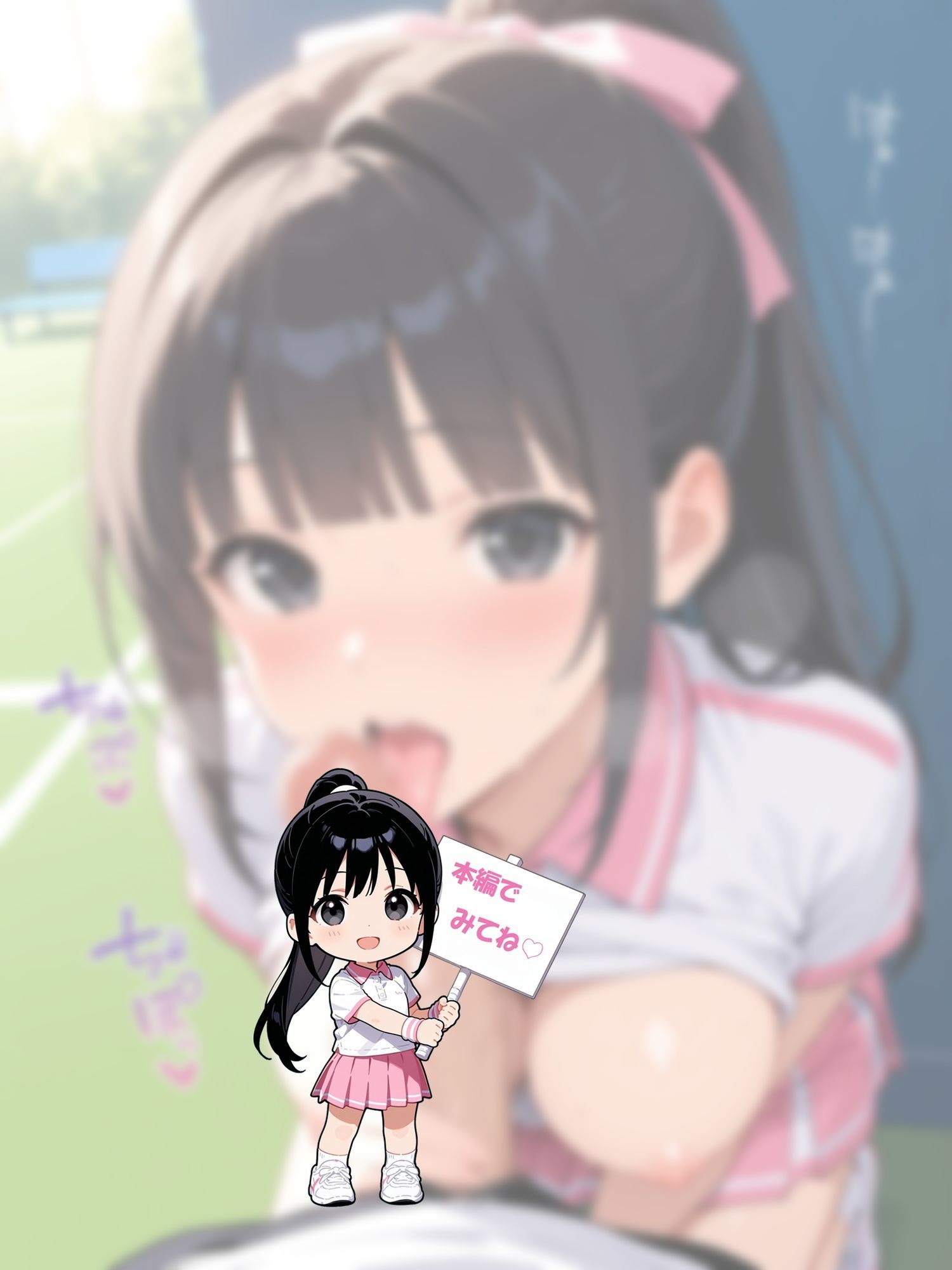 部活中なのにイケナイことをするテニス部の先輩 サンプル8ページ目