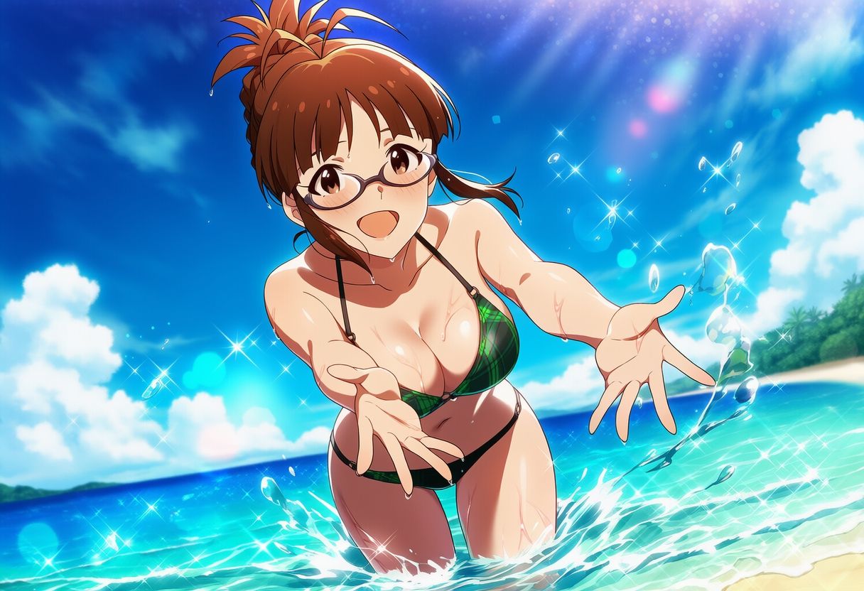 プライベートビーチ 秋○律子 サンプル1ページ目