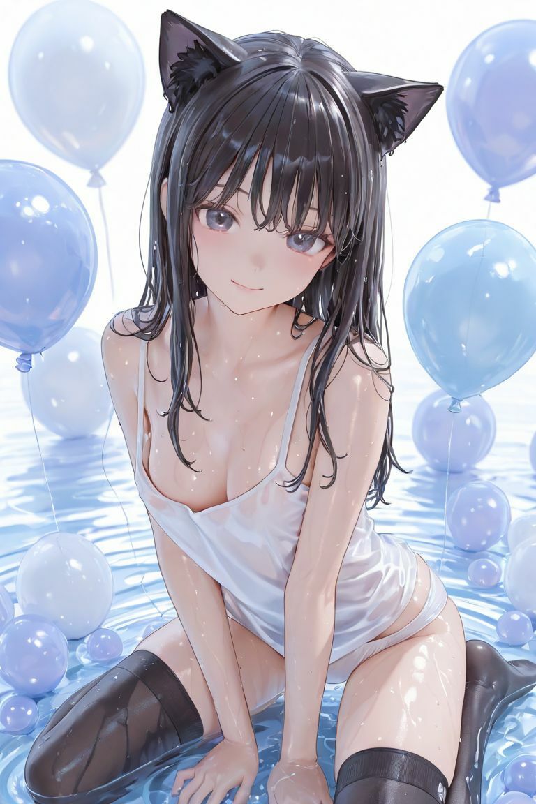猫耳JKと水遊び サンプル4ページ目