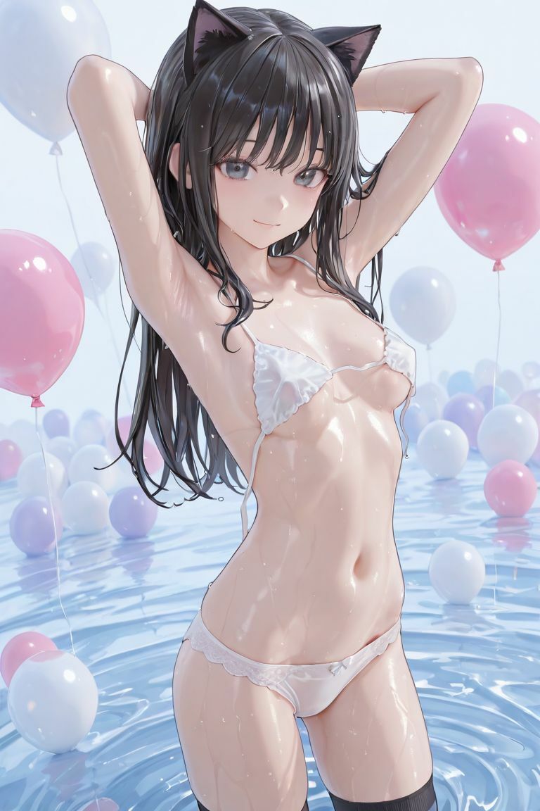 猫耳JKと水遊び サンプル7ページ目