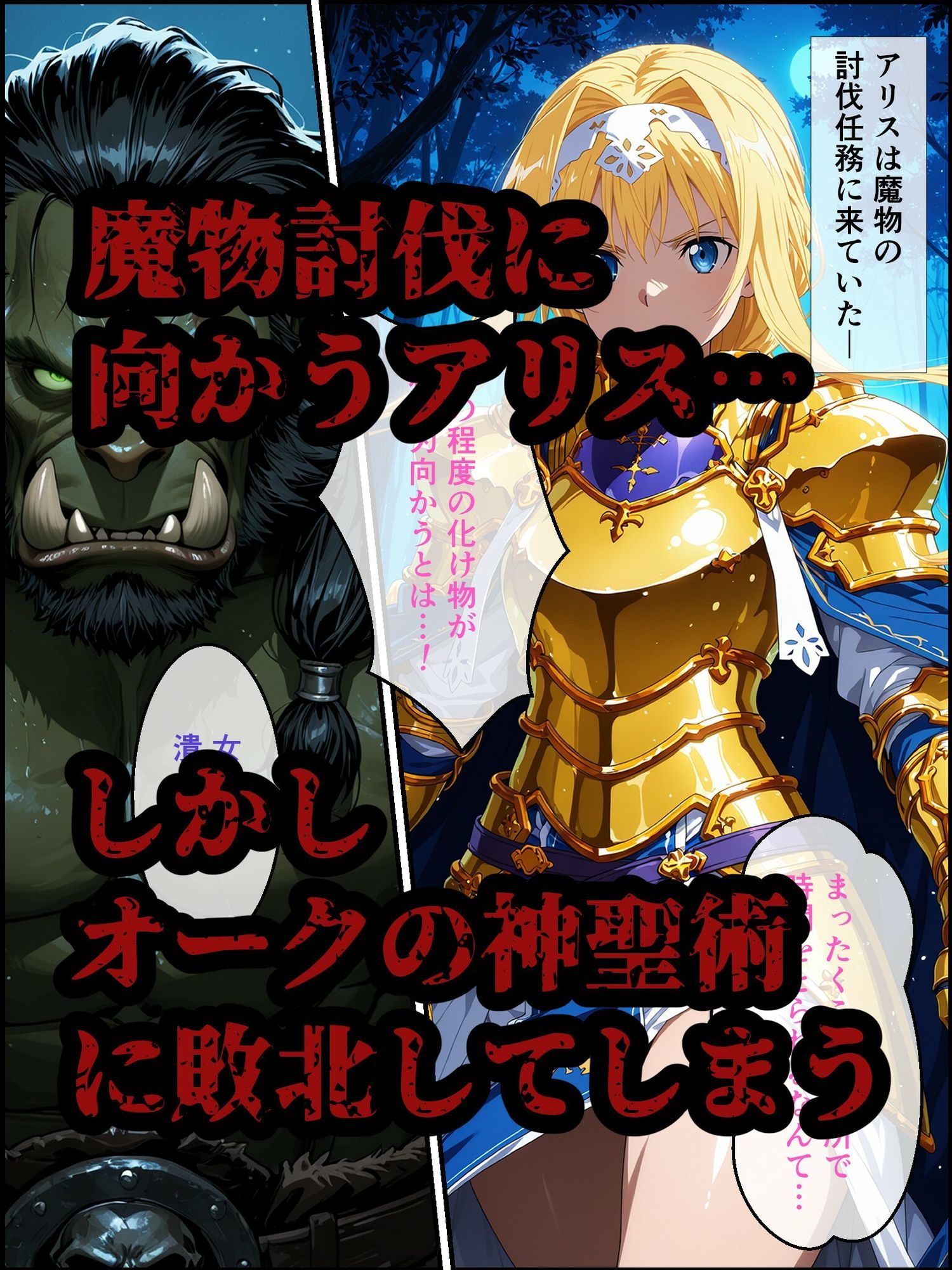 ア〇スの災難 サンプル1ページ目