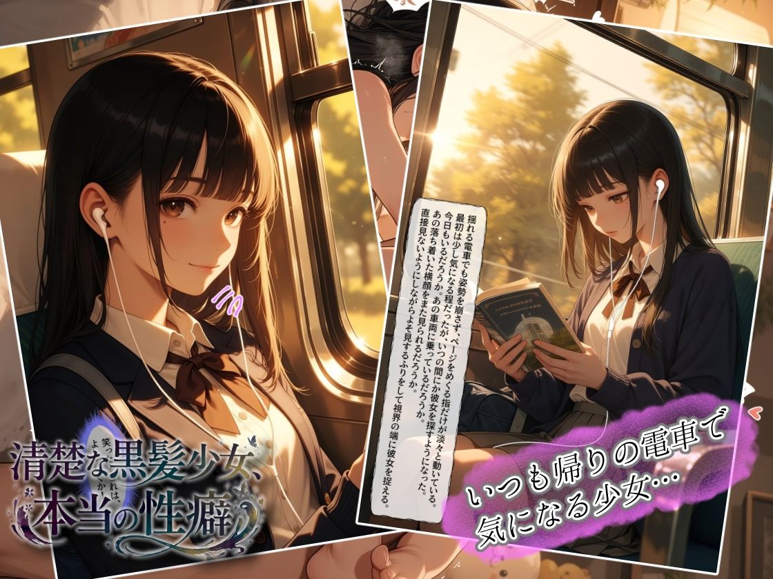 清楚な黒髪少女、本当の性癖 サンプル1ページ目