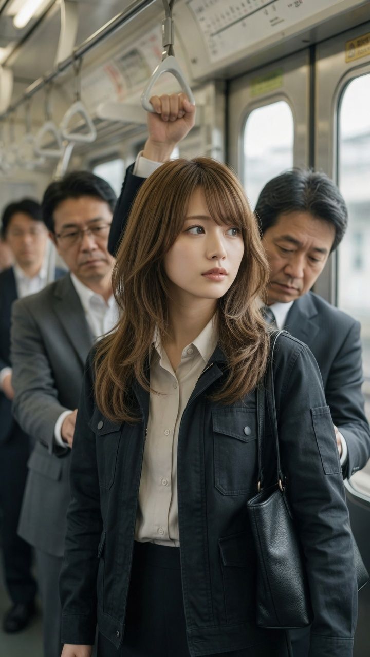 電車で見かけた好みの女性に悪戯 サンプル1ページ目