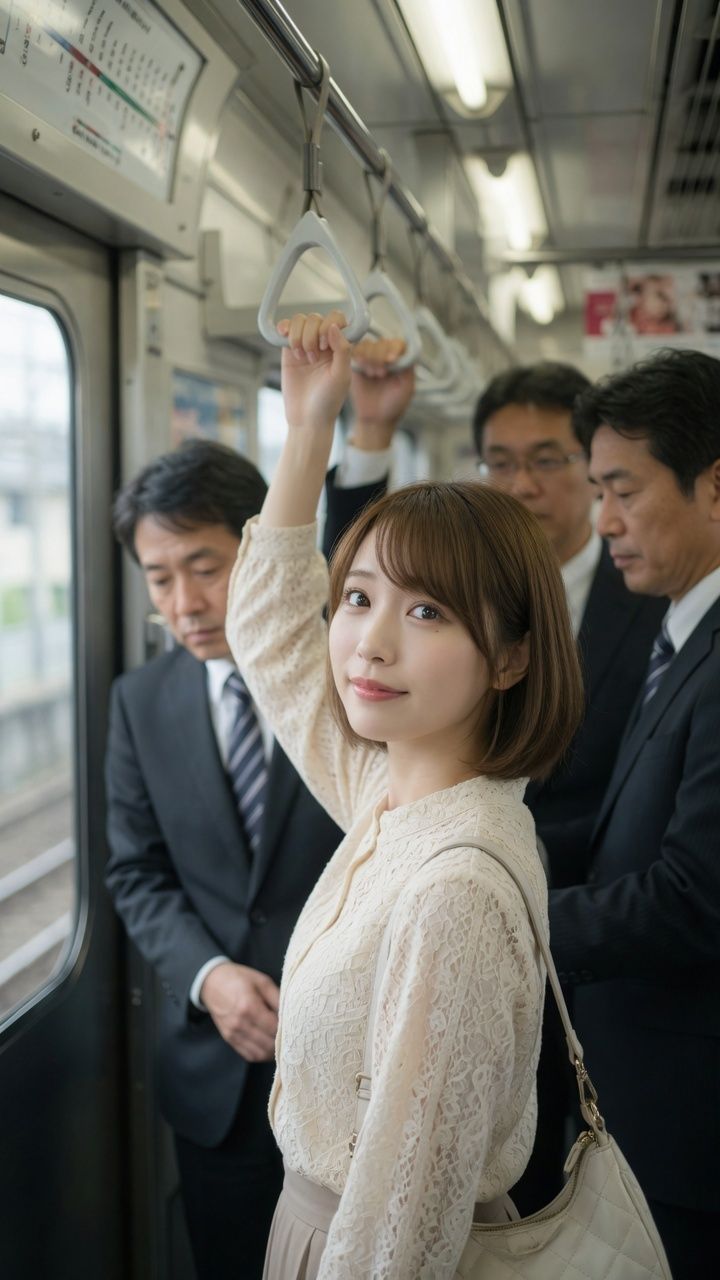 電車で見かけた好みの女性に悪戯 サンプル4ページ目