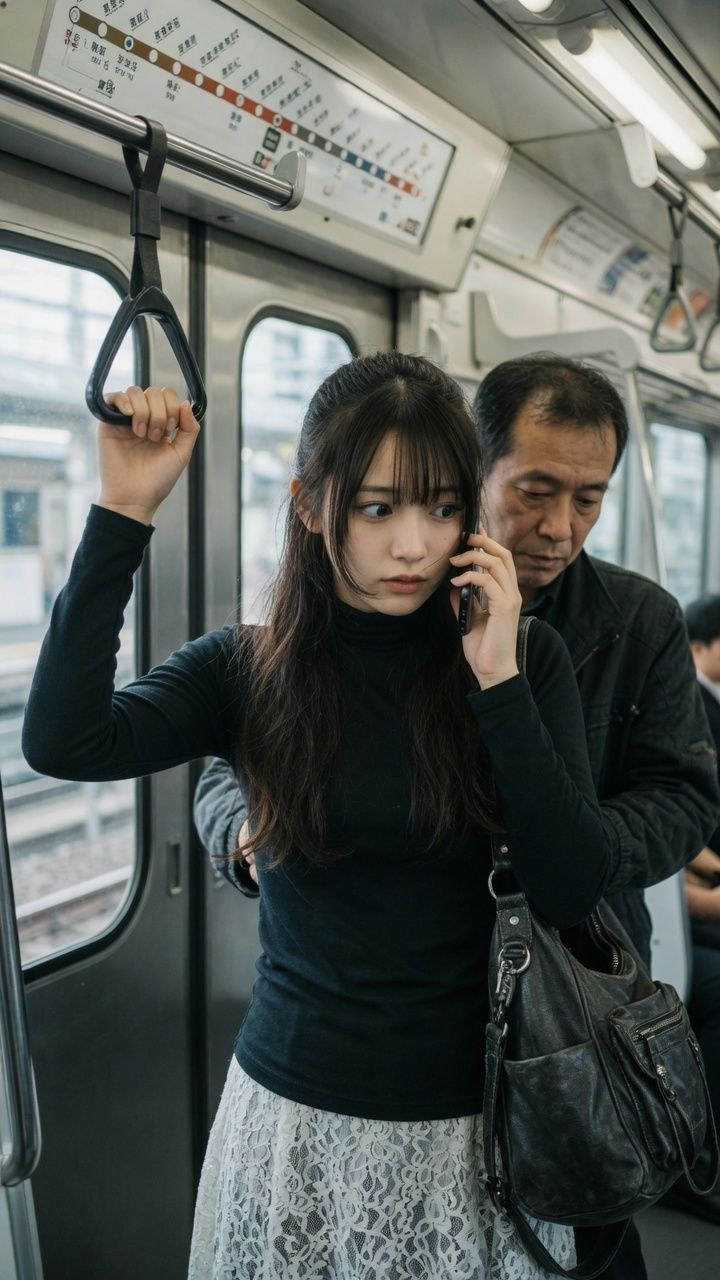 電車で見かけた好みの女性に悪戯 サンプル5ページ目