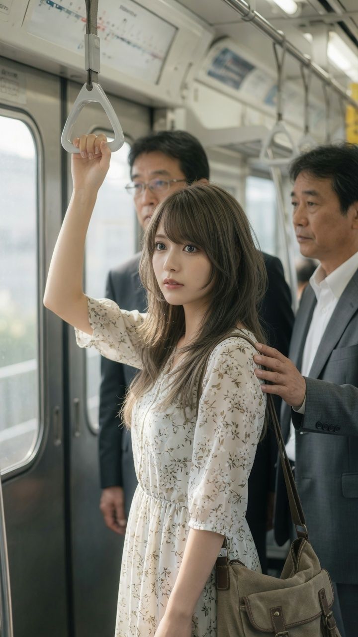 電車で見かけた好みの女性に悪戯 サンプル6ページ目