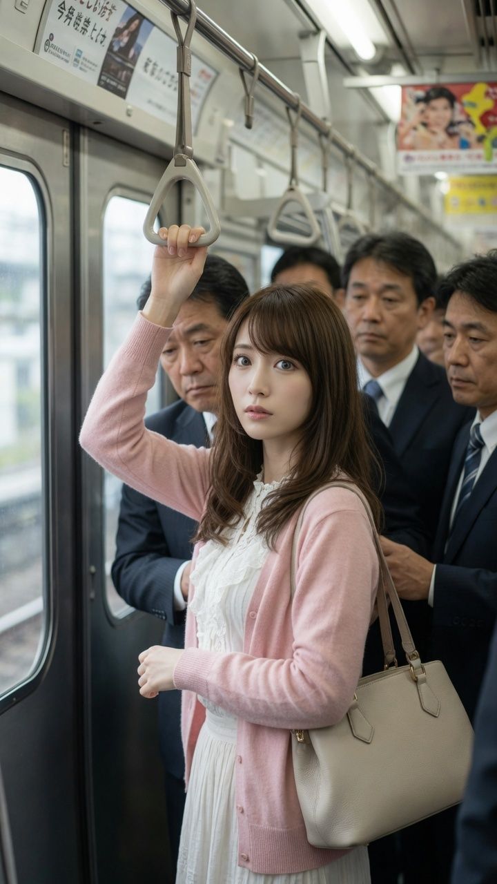 電車で見かけた好みの女性に悪戯 サンプル8ページ目