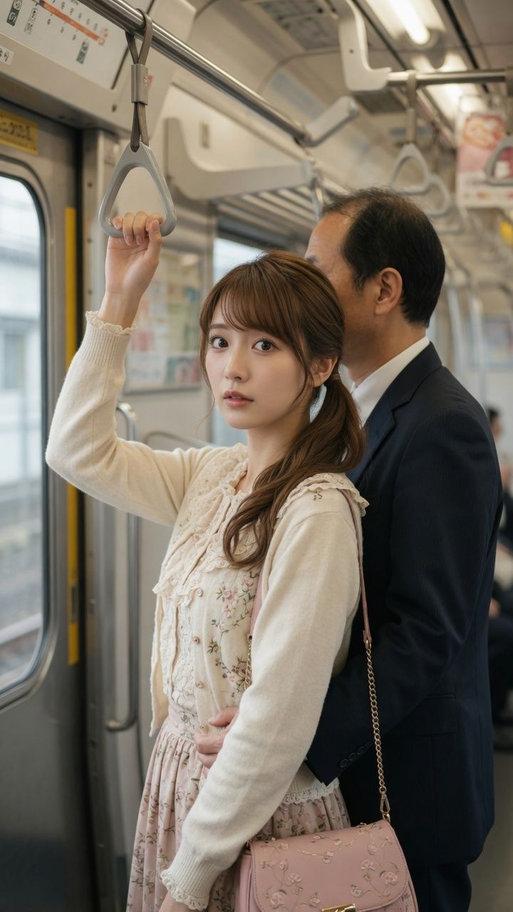 電車で見かけた好みの女性に悪戯 サンプル10ページ目