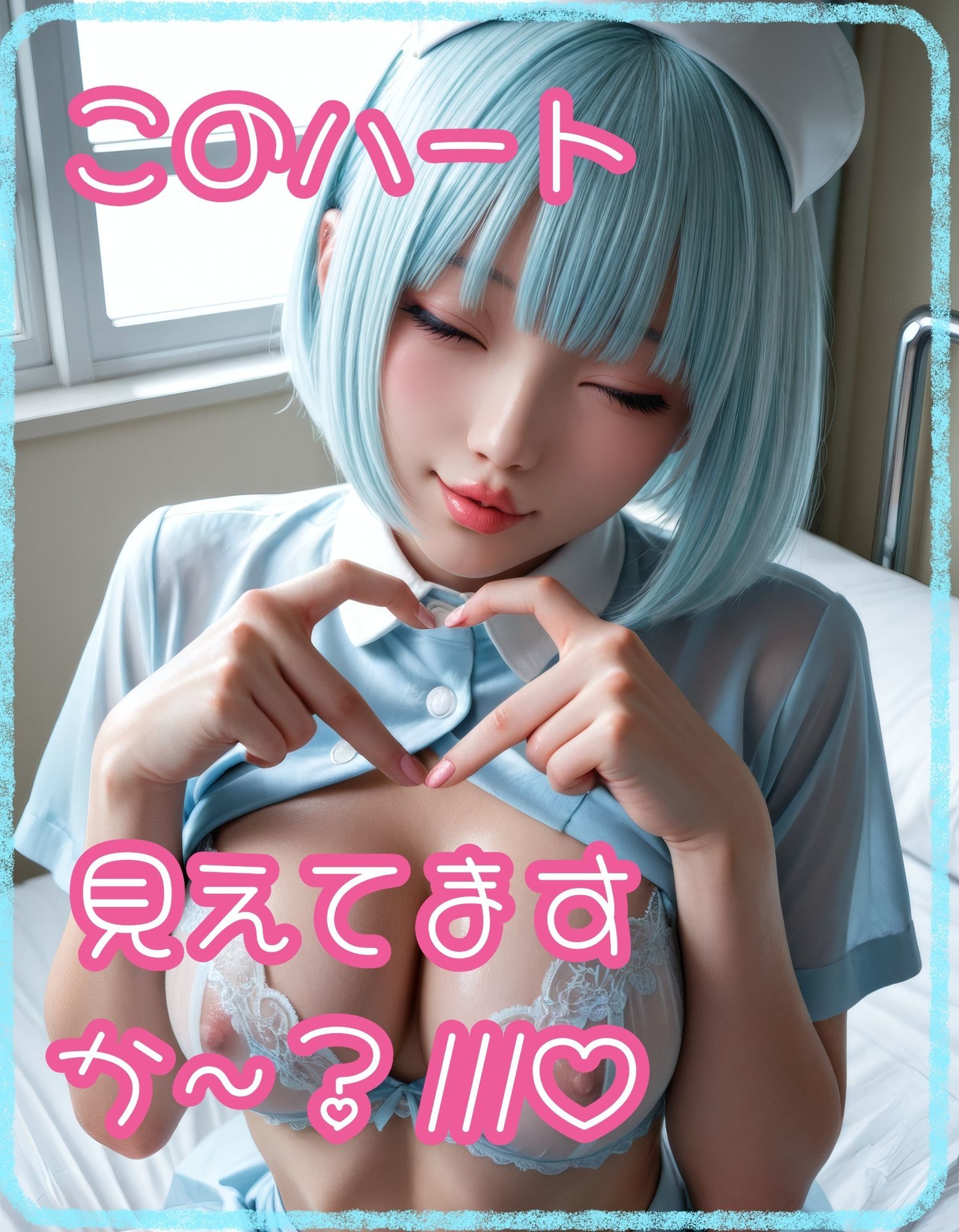 【白スト】ナースのヘルスチェック【青ショート】 サンプル3ページ目