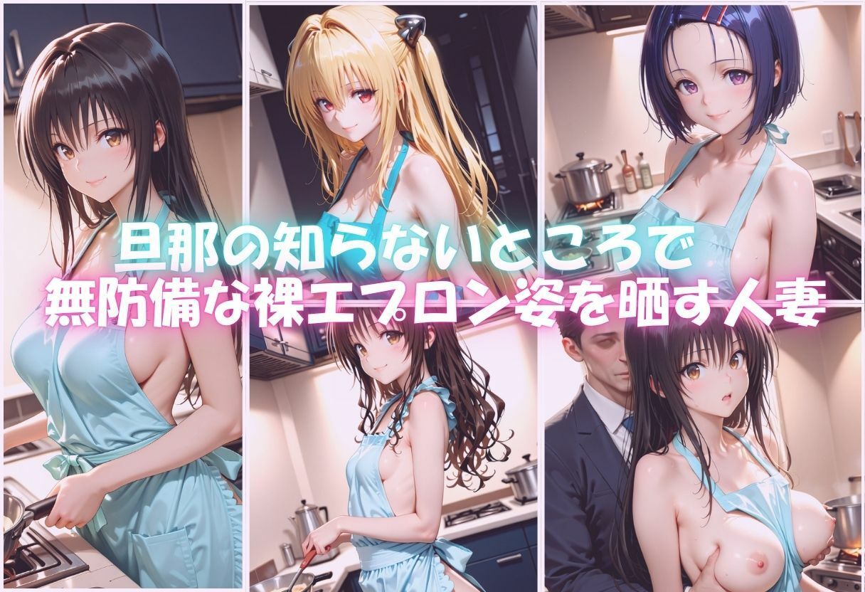 裸エプロン人妻は俺の性処理道具 〜旦那の知らないところで生ハメ中出し〜 サンプル1ページ目