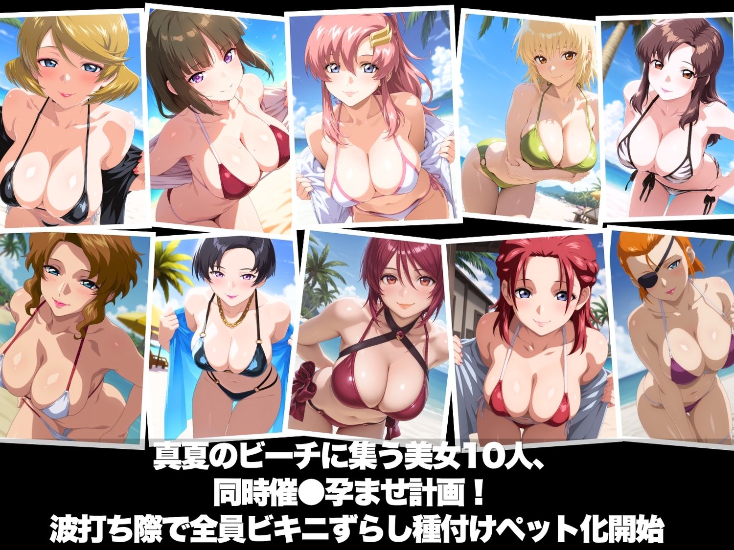 真夏の海辺で堕ちて 〜おじさんの虜になって妊娠するまで〜 ガ●ダムSEED編 サンプル1ページ目