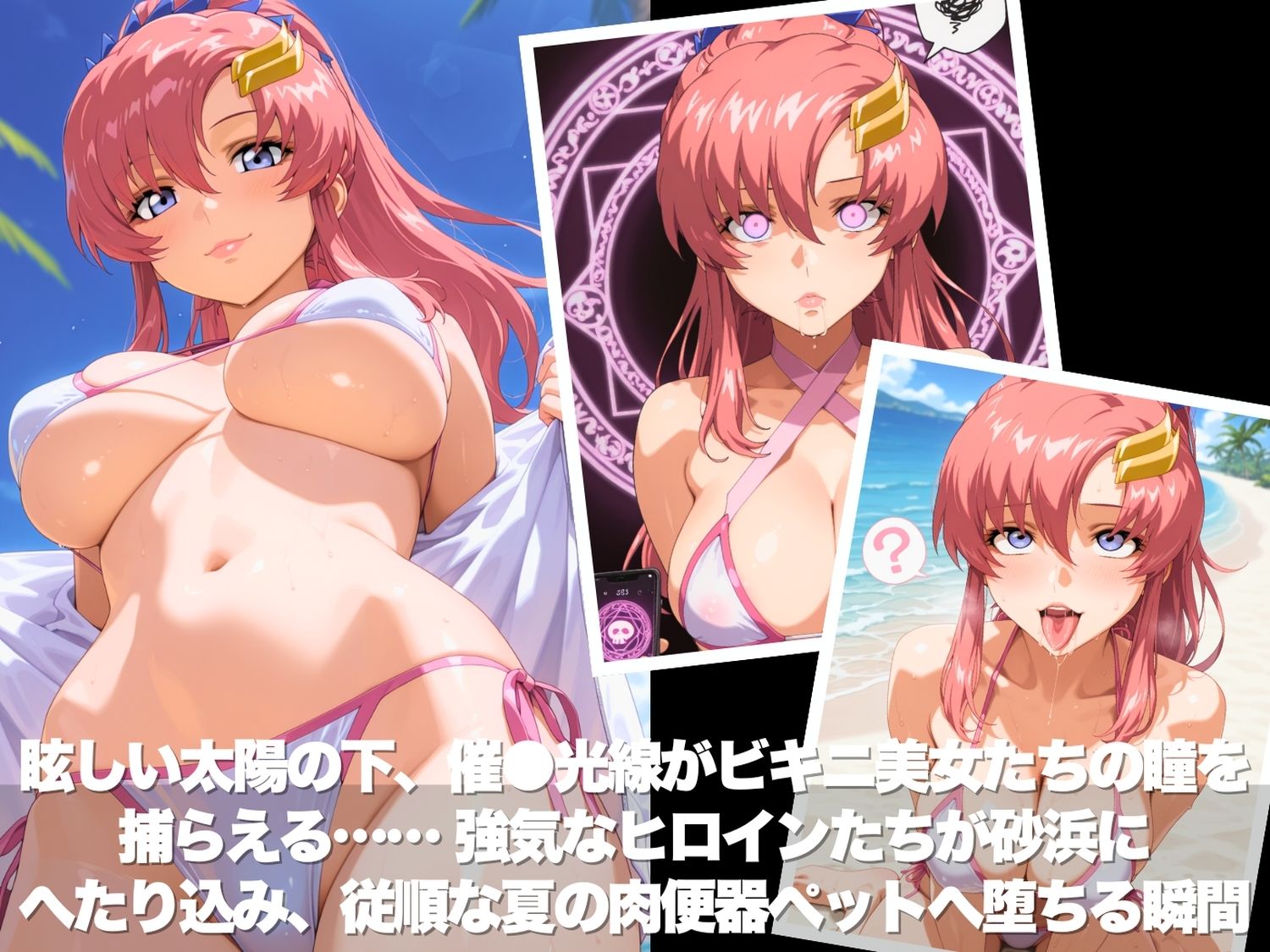 真夏の海辺で堕ちて 〜おじさんの虜になって妊娠するまで〜 ガ●ダムSEED編 サンプル2ページ目
