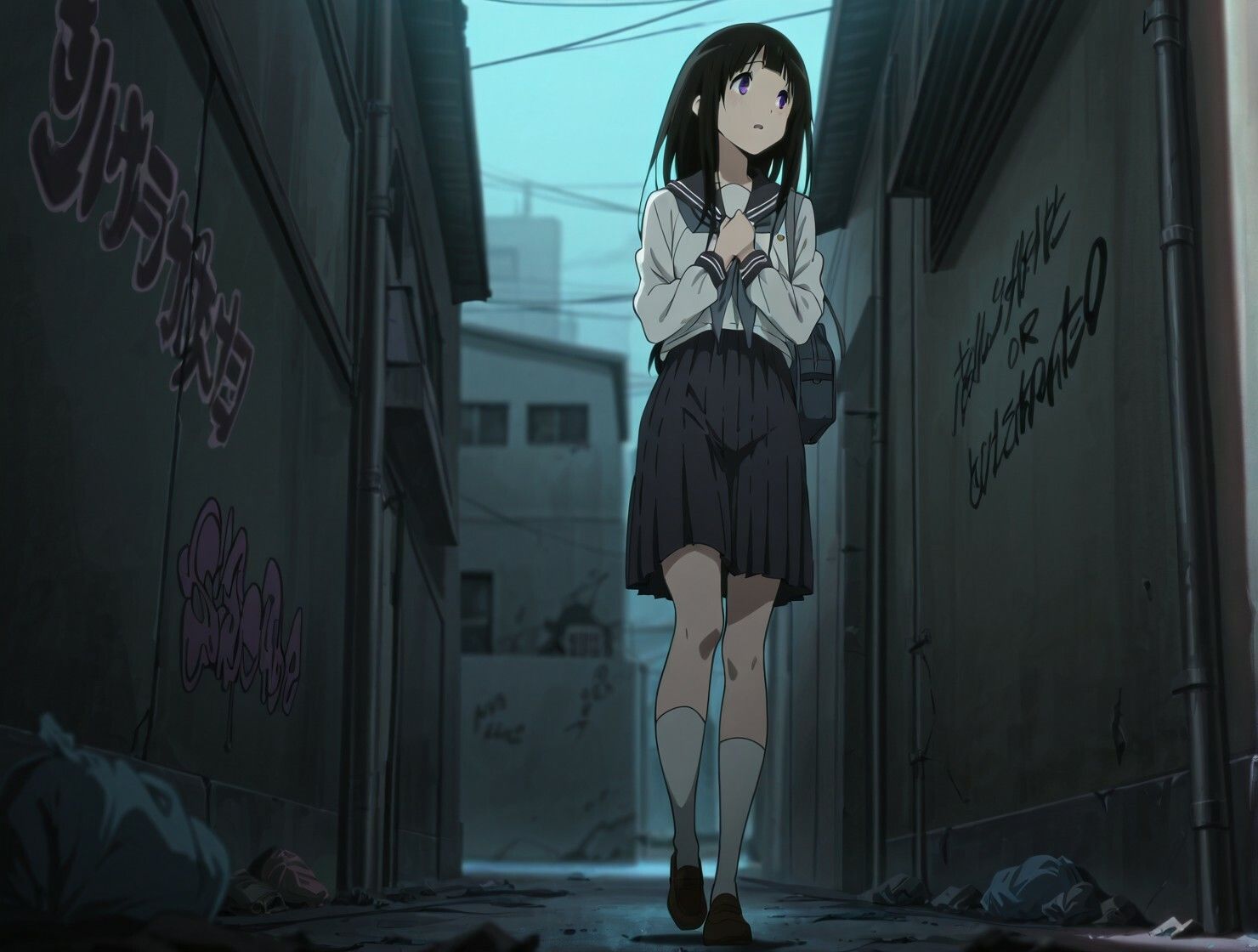 なんでも気になる美少女〇Kの路地裏初体験 サンプル2ページ目