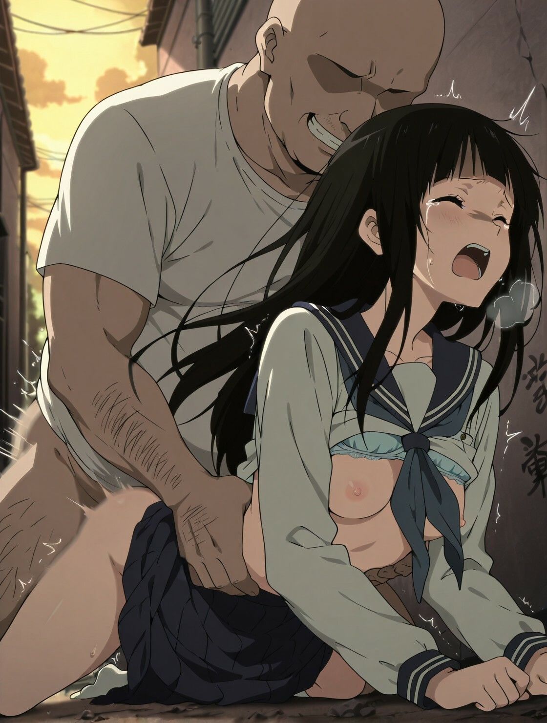 なんでも気になる美少女〇Kの路地裏初体験 サンプル5ページ目