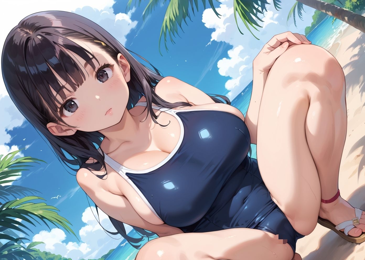 スク水えちえち委員長。CG画像集4 サンプル1ページ目