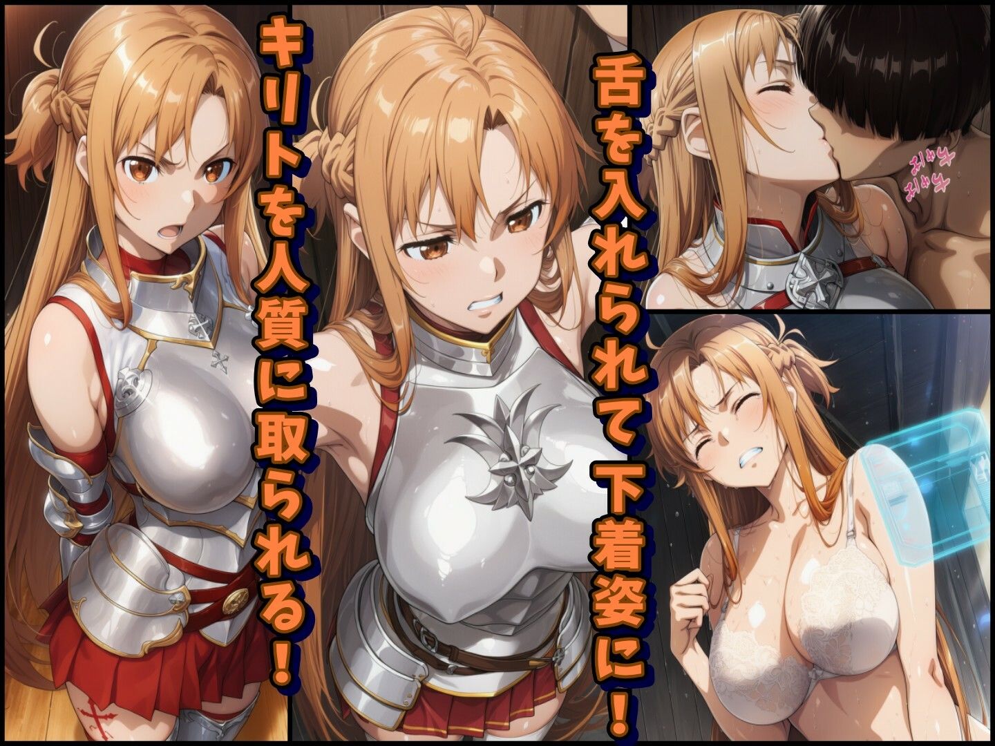 【レ○プ注意】ソードアートオンラインのヒロイン達が犯●れまくる  アスナ  シノン  結城京子 サンプル2ページ目