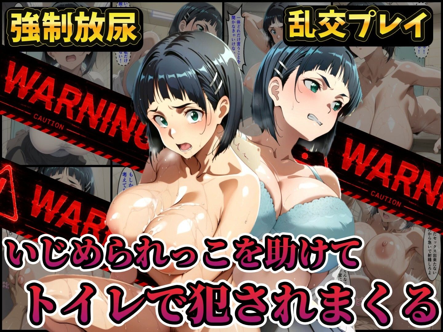 【レ○プ注意】ソードアートオンラインのヒロイン達が犯●れまくる  アスナ  シノン  結城京子 サンプル10ページ目