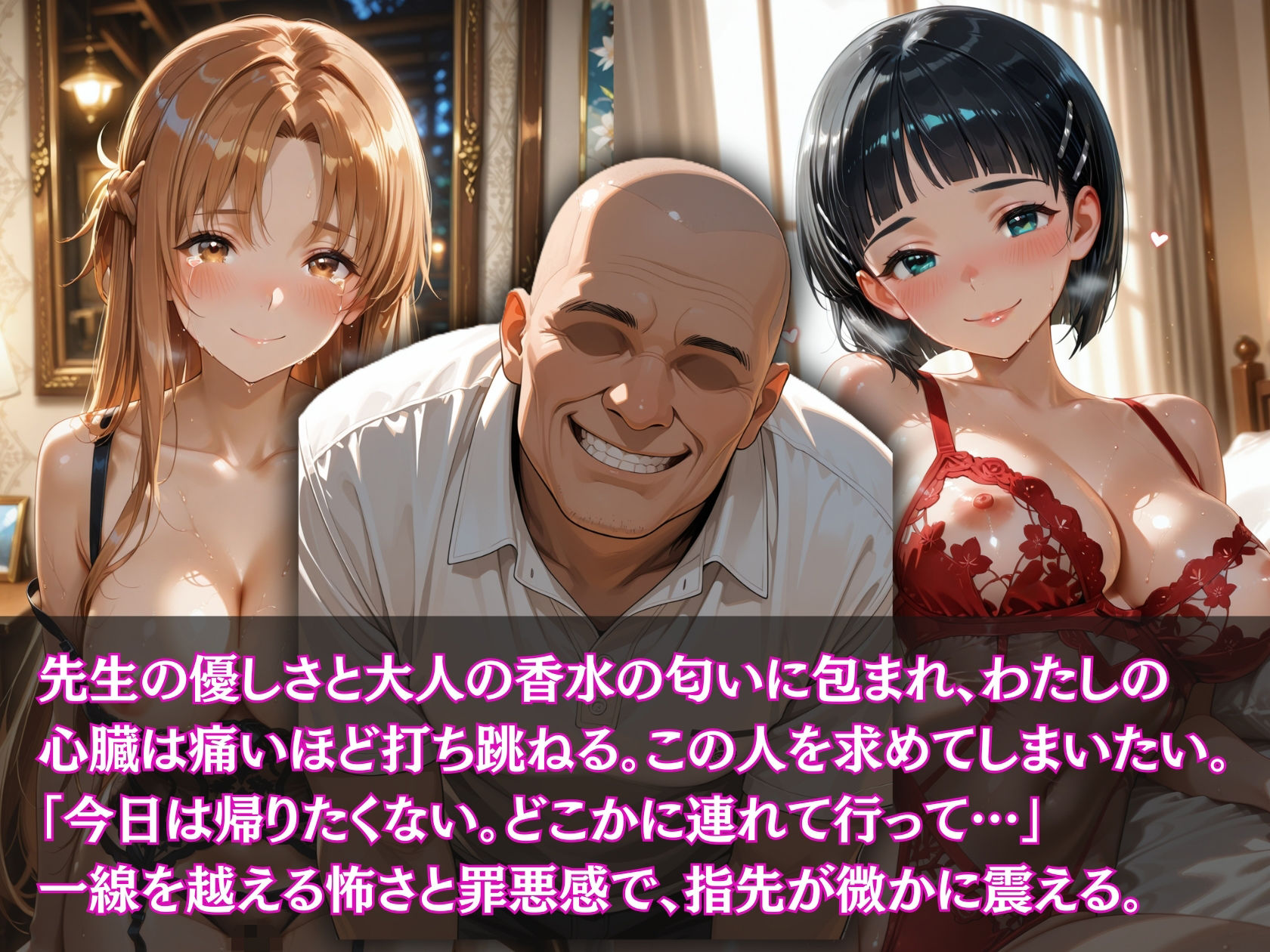 【実録】快楽堕ち 寝取られた隣のヒロイン -連続中出して理性崩壊-   明〇奈と〇葉の場合 サンプル4ページ目