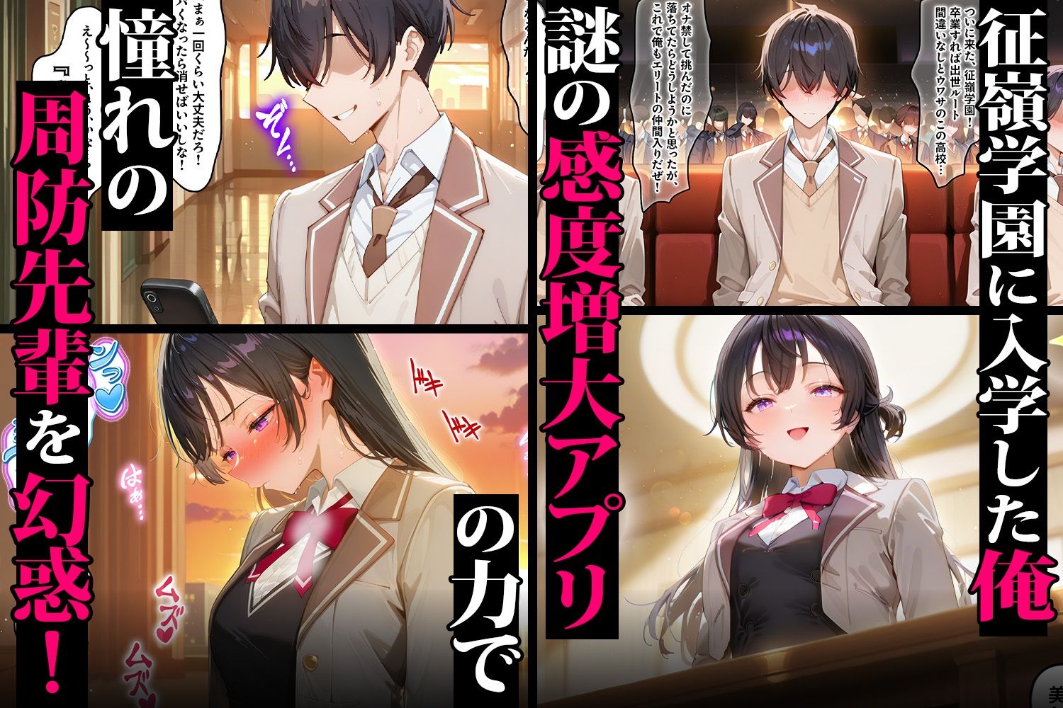 催●アプリで感度3000倍（はーと） イキ狂い絶頂中出しされた話 周防有希＆アーリャ＆マーシャ編 サンプル1ページ目