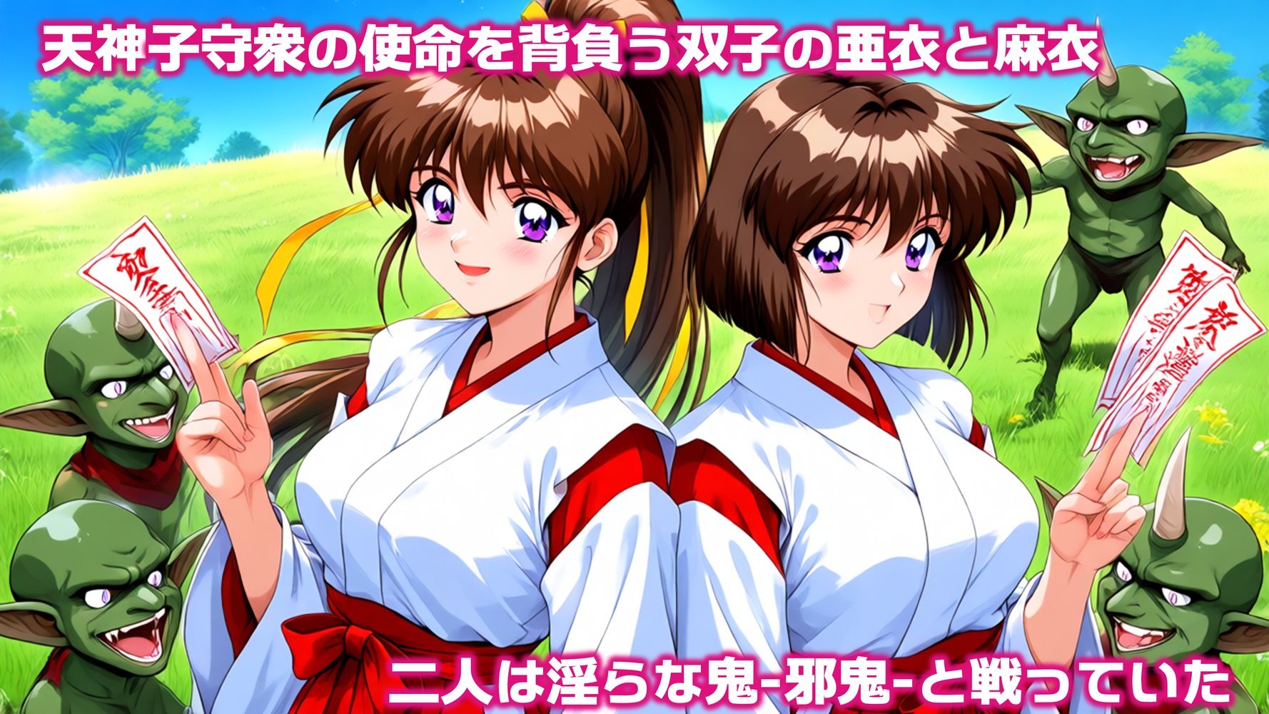 対魔巫女  亜衣＆麻衣  1話 サンプル1ページ目