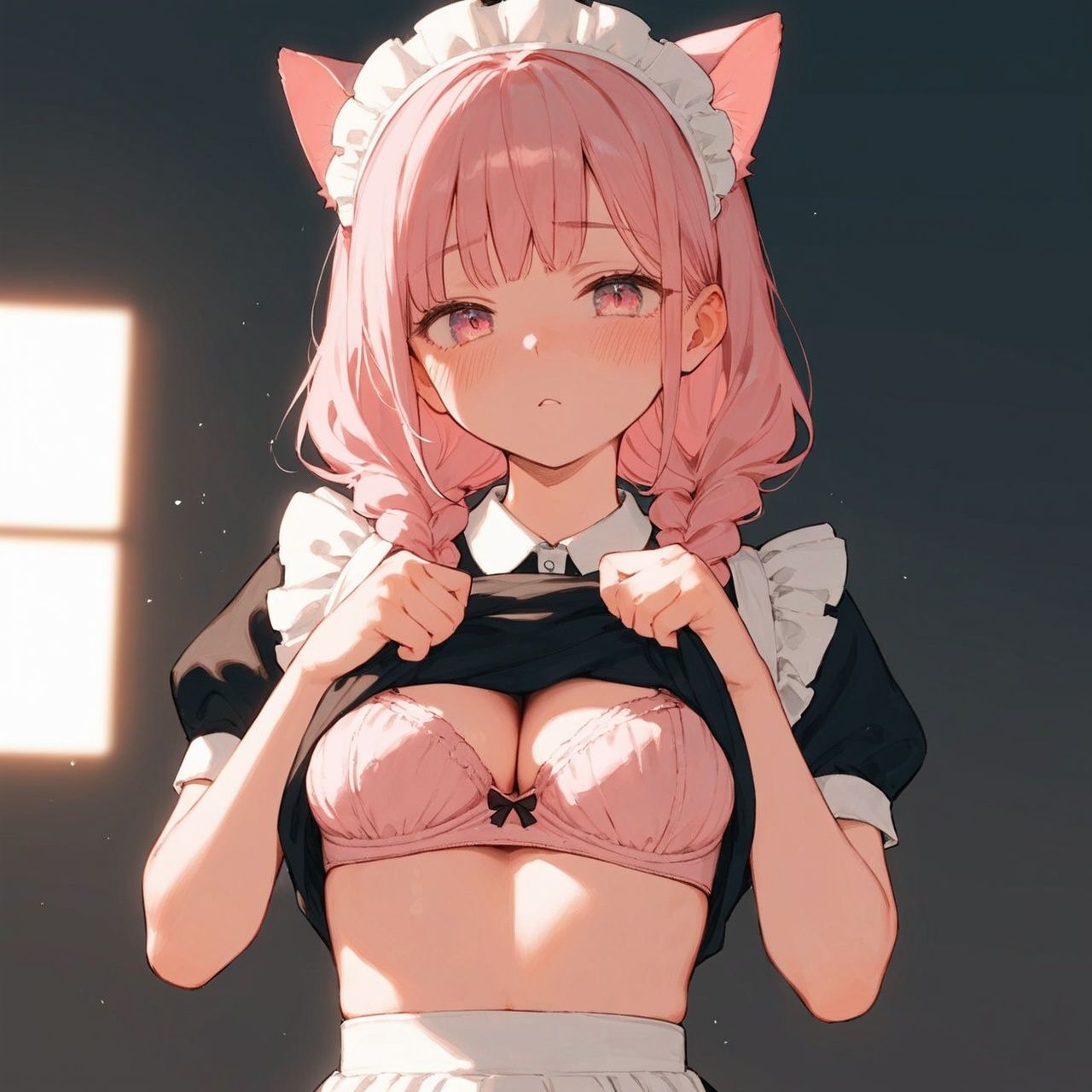 頼んだら下着を見せてくれるメイドさん サンプル2ページ目