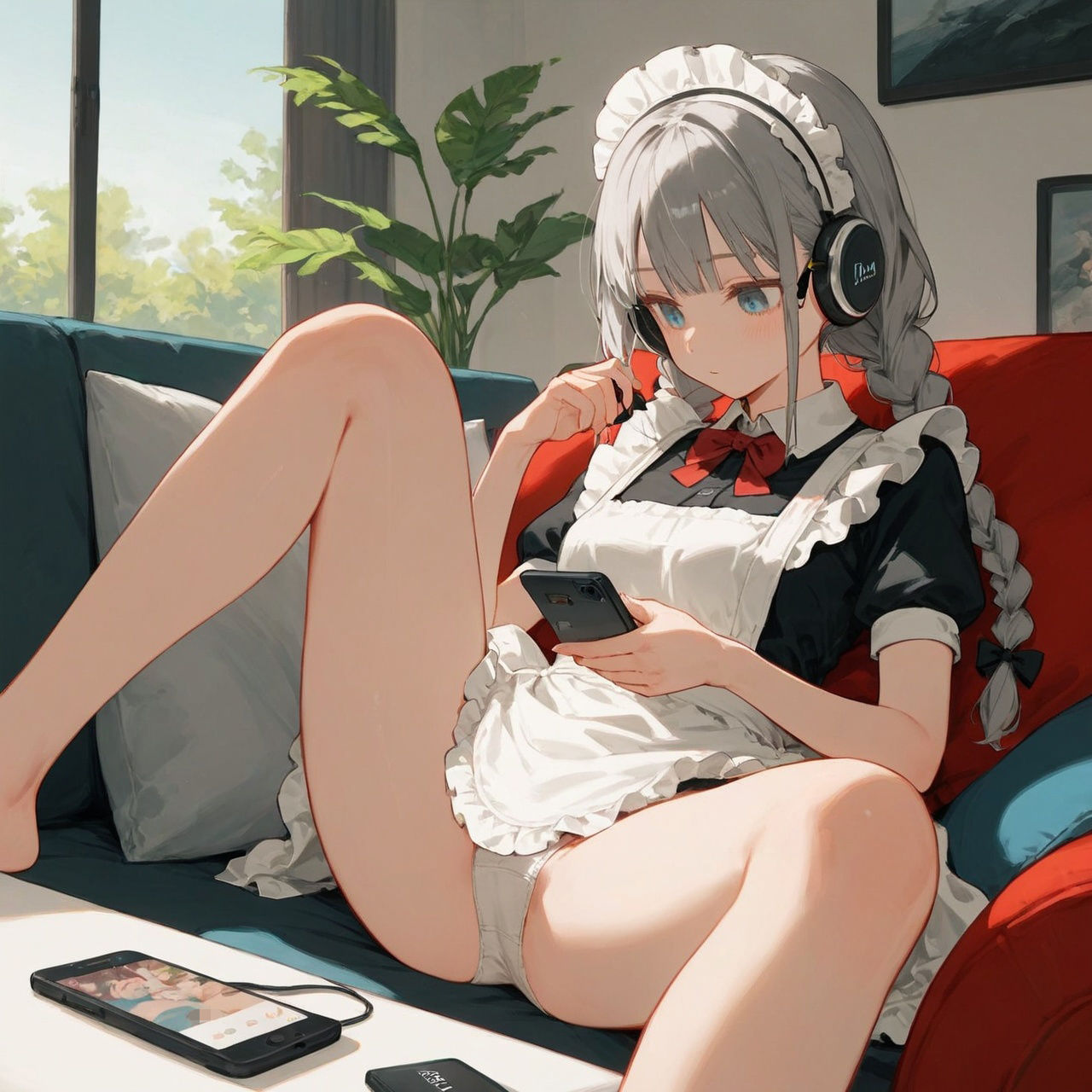 頼んだら下着を見せてくれるメイドさん サンプル8ページ目