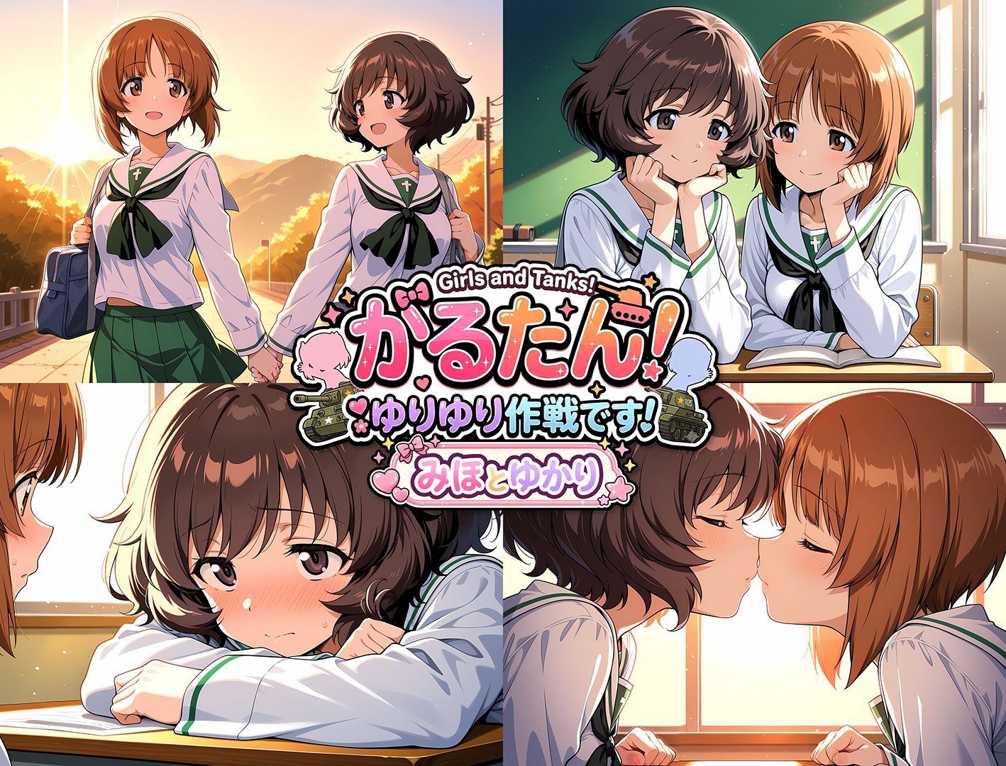 がるたん！ゆりゆり作戦です！-みほとゆかり- サンプル2ページ目