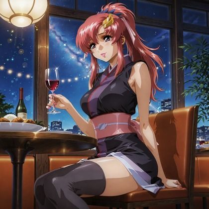ラクス・〇ラインとキラ・〇マトのプライベートの夜デート サンプル2ページ目