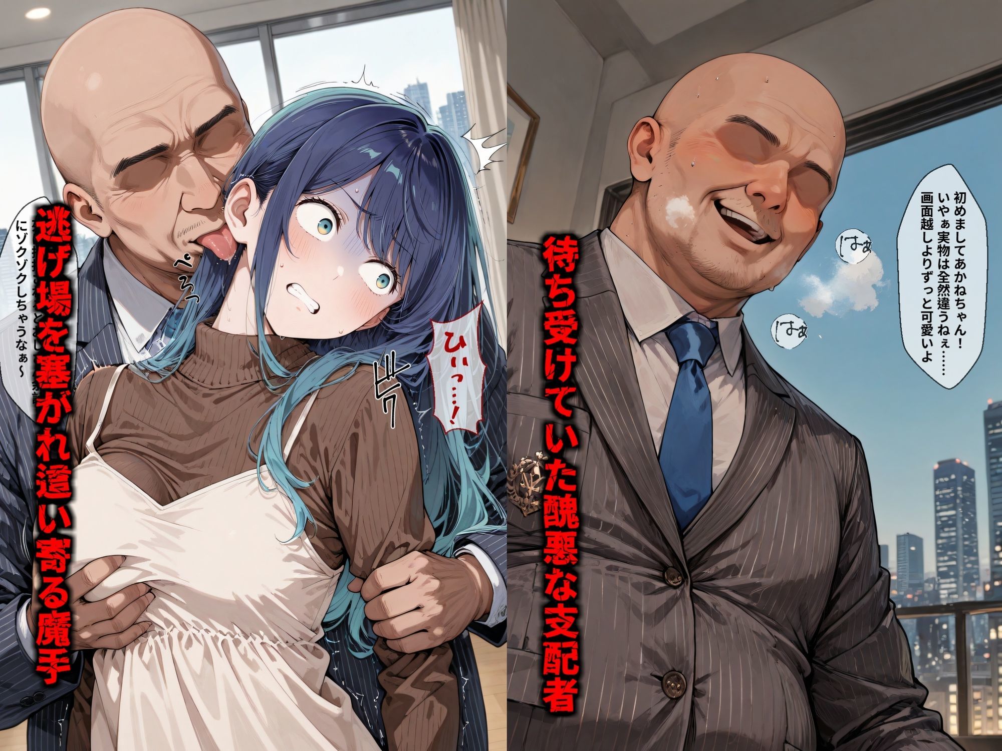 【セリフ付き画像集】純潔崩壊 黒〇あかね 後編:救いから絶望へ、取り戻した日常が蹂躙の記憶と共に崩れ去る… サンプル3ページ目