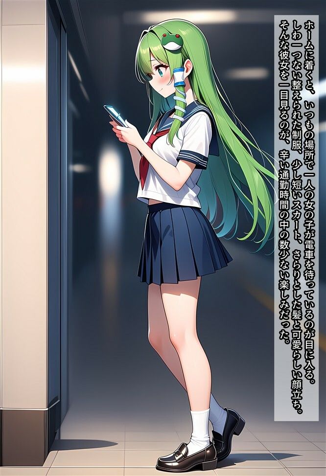 早苗ちゃんを盗撮したり痴○したりする話 サンプル1ページ目