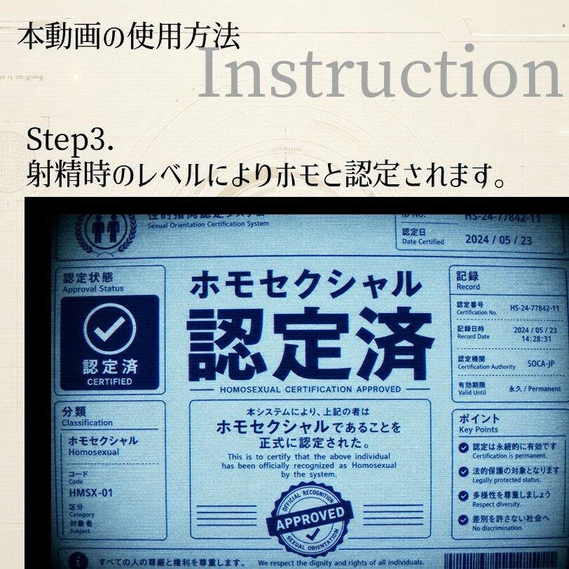 射精するとホモになるサブリミナル動画-ノンケホモ堕ちプログラム サンプル3ページ目