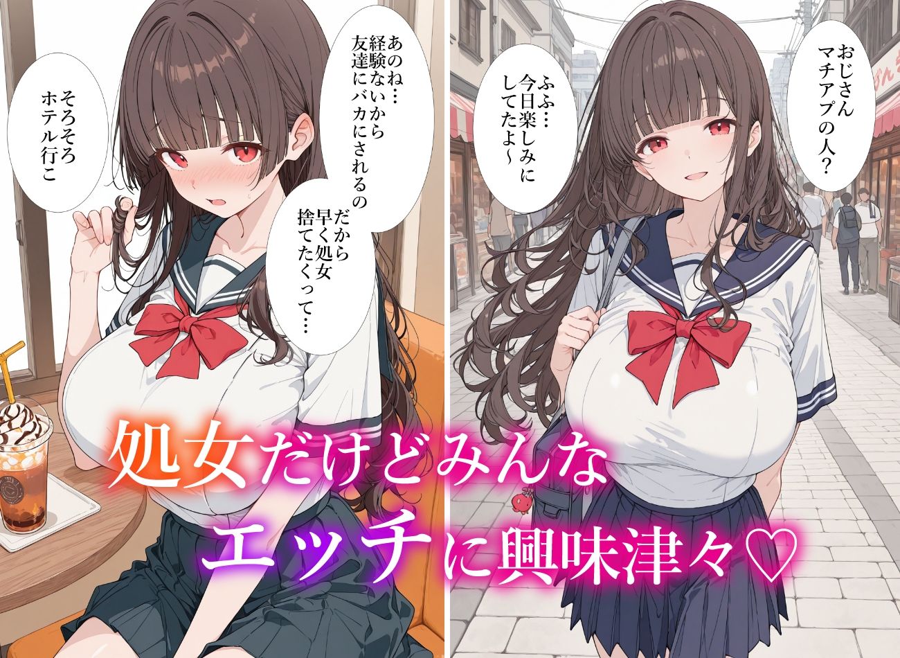 マチアプで出会った処女がセックス前提だったから中出ししまくった話 サンプル2ページ目